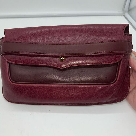Cartier Handbags - CARTIER Clutch bag Must de Line Pouch Clutch bag Leather Wine Red